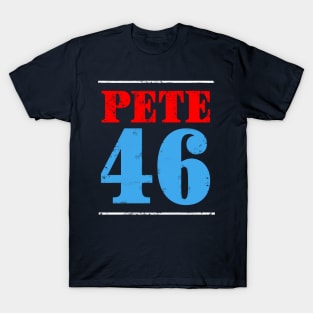 Mayor Pete Buttigieg could just become the 46th President in 2020. Distressed text version. T-Shirt